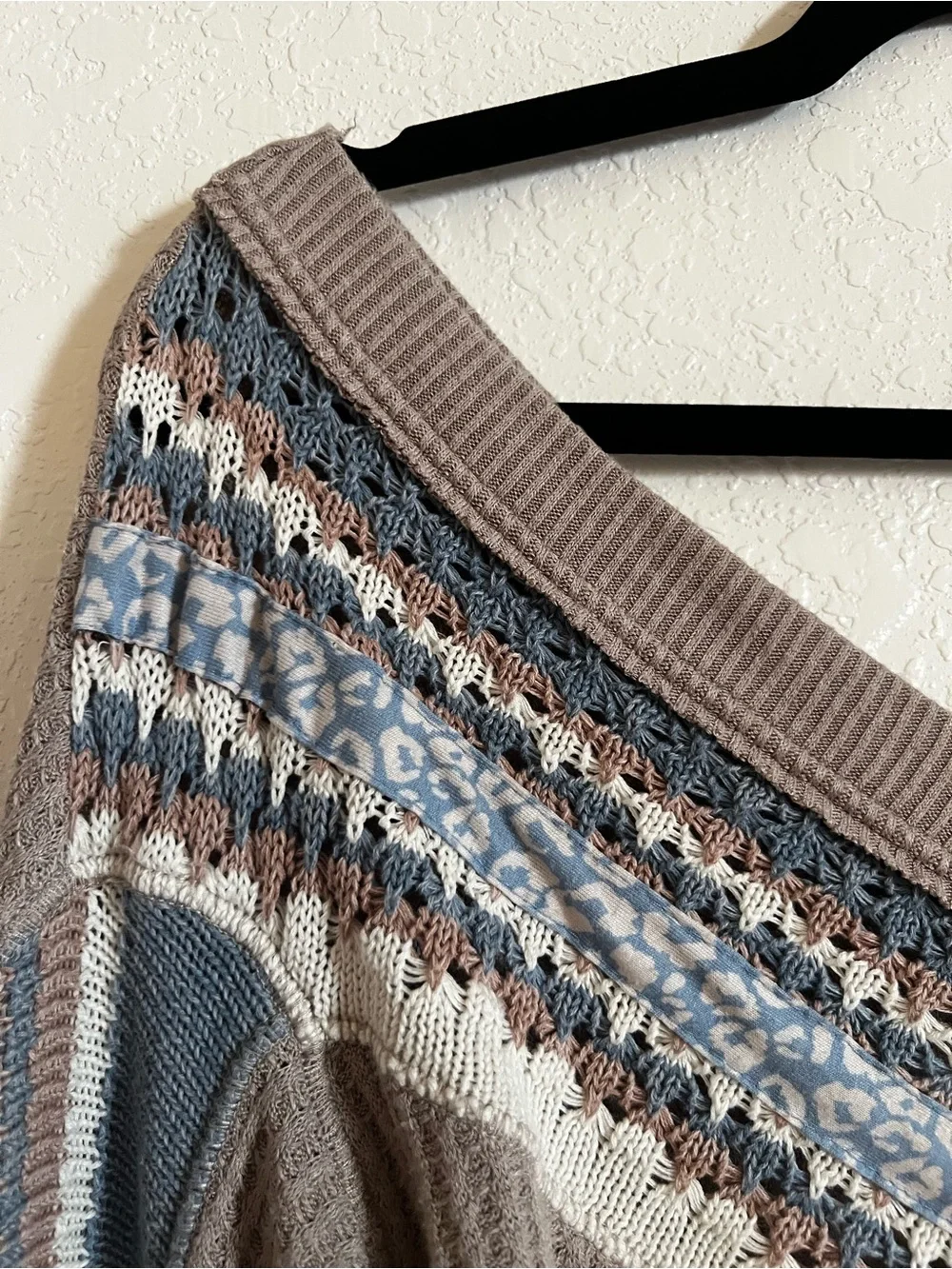 Free People Copenhagen Thermal long sleeve top in a soft beige (XS)
